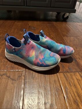 Skechers Kids Multicolor Tie-Dye Slip-On Sneakers